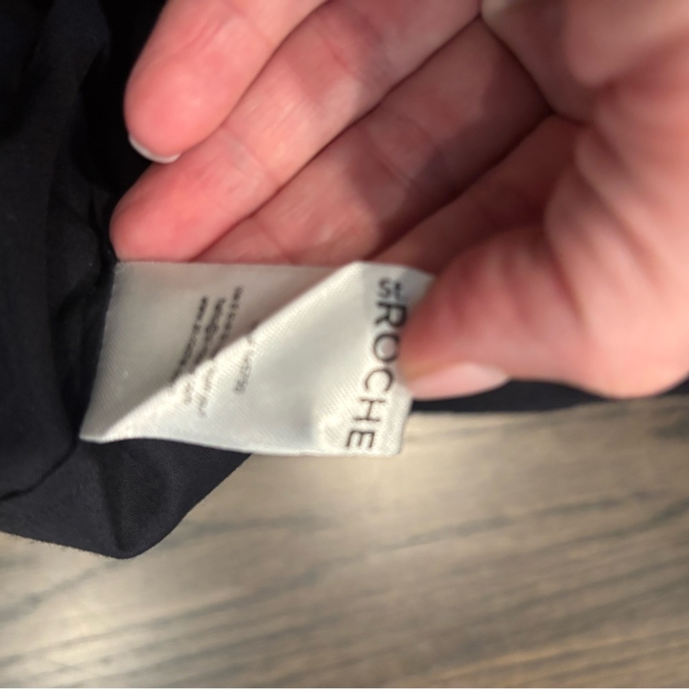 St. Roche Ruffle Long Sleeve Linde Blouse Top In black - Picture 5 of 13